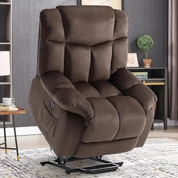 Power Lift Electric Recliner Chair For Elderly With Heavy Duty Antiskid Fabric