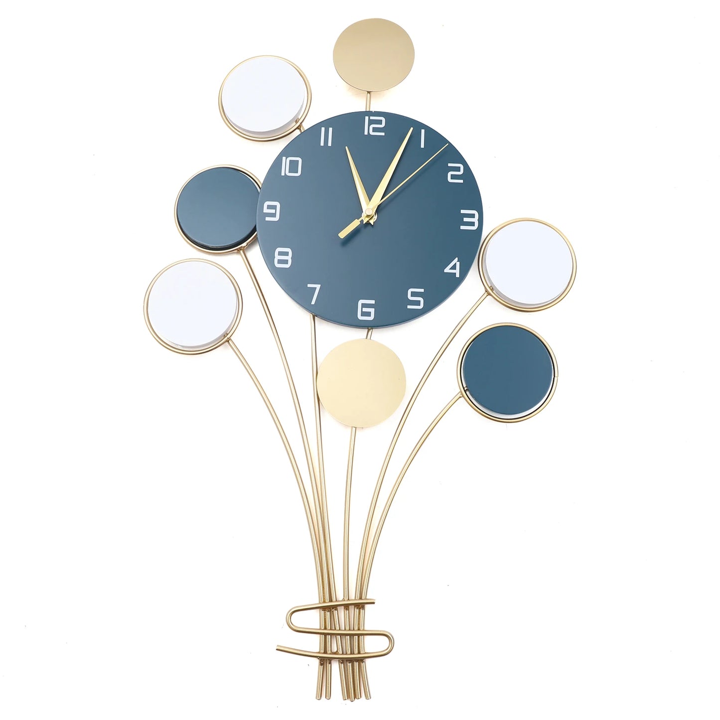 Large Wall Clock Battery Operated Silent Hot Air Balloon
