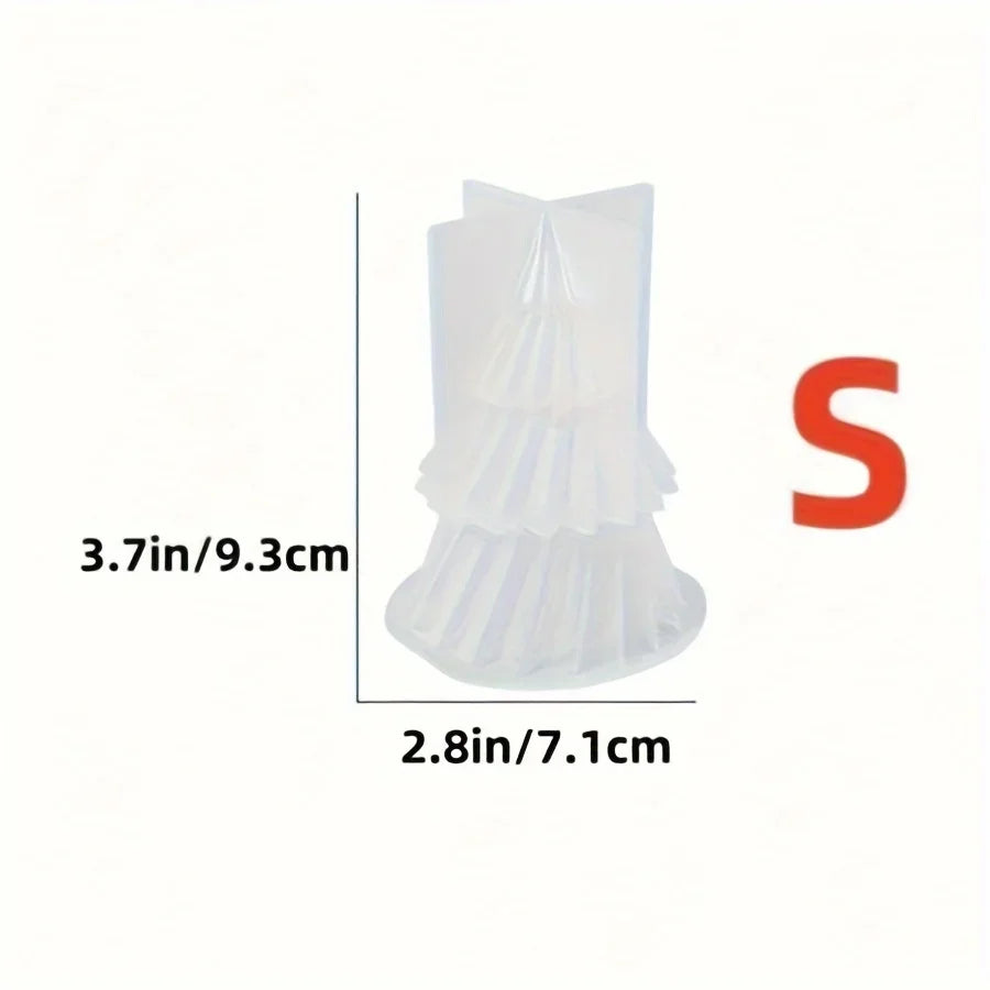 Christmas Tree Candle Silicone Mold DIY Resin Cement Kit