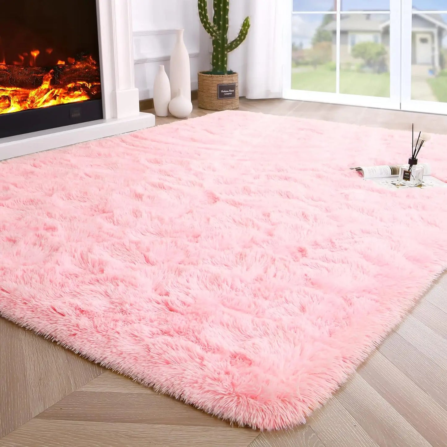 Fluffy Rugs for Bedroom Fuzzy Area Rugs for Living Room Soft Kids Carpet Non Slip for Hardwood Floors Room Decor