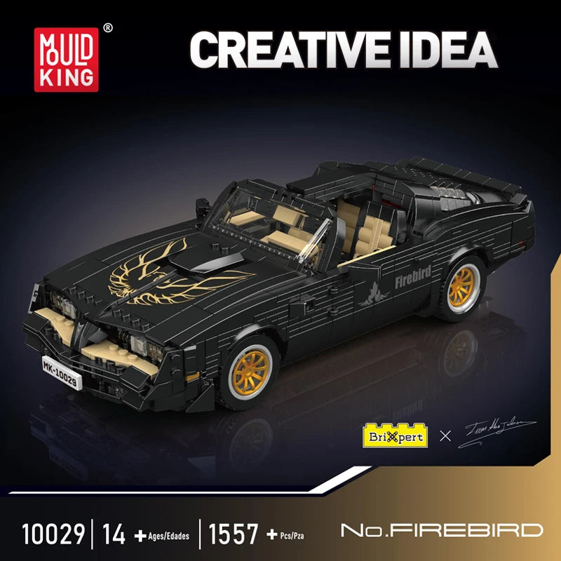 Mould King 10029 Firebird Vintage Car Building Block Set Compatible With Lego