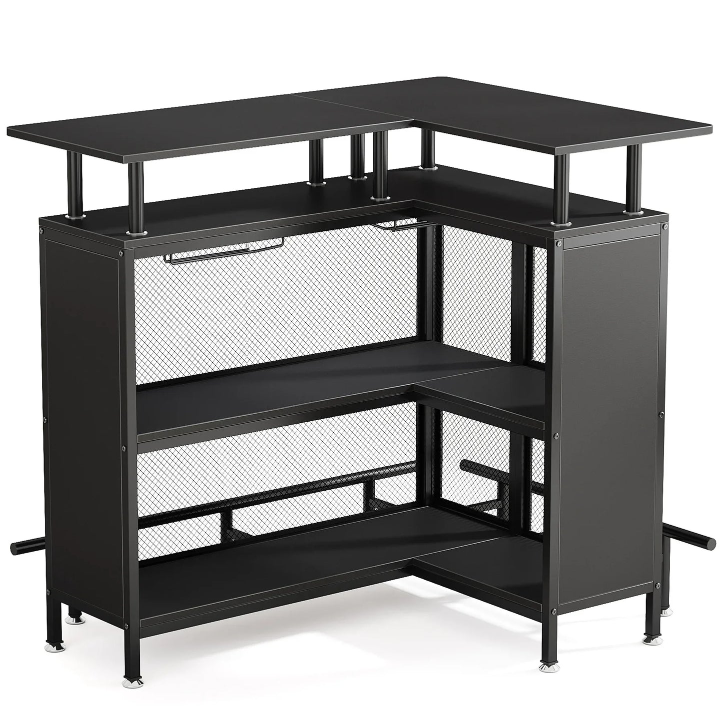 Tribesigns Modern Home Bar Unit Mini Liquor Table Cabinet