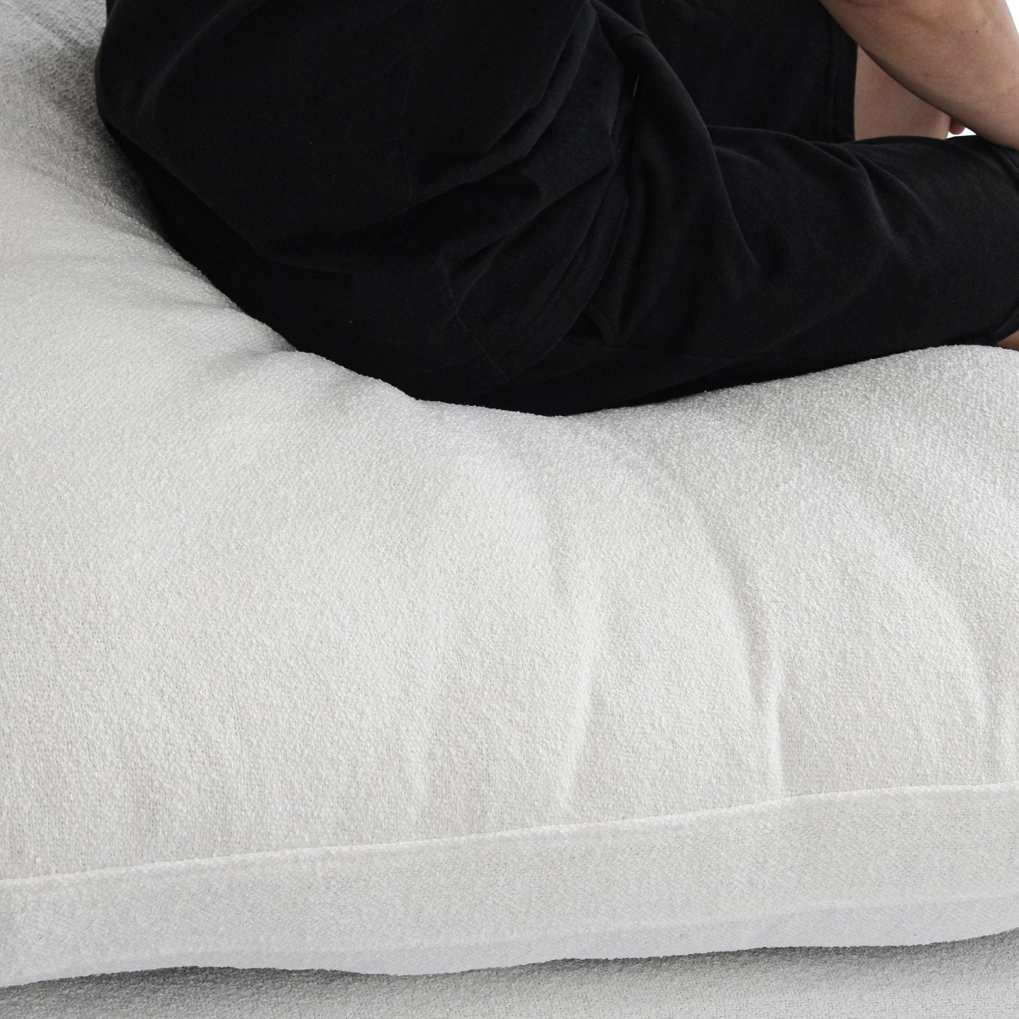 Modular Convertible Cloud Couch 6 Seats U Shaped Sectional Sofa With Ottomans
