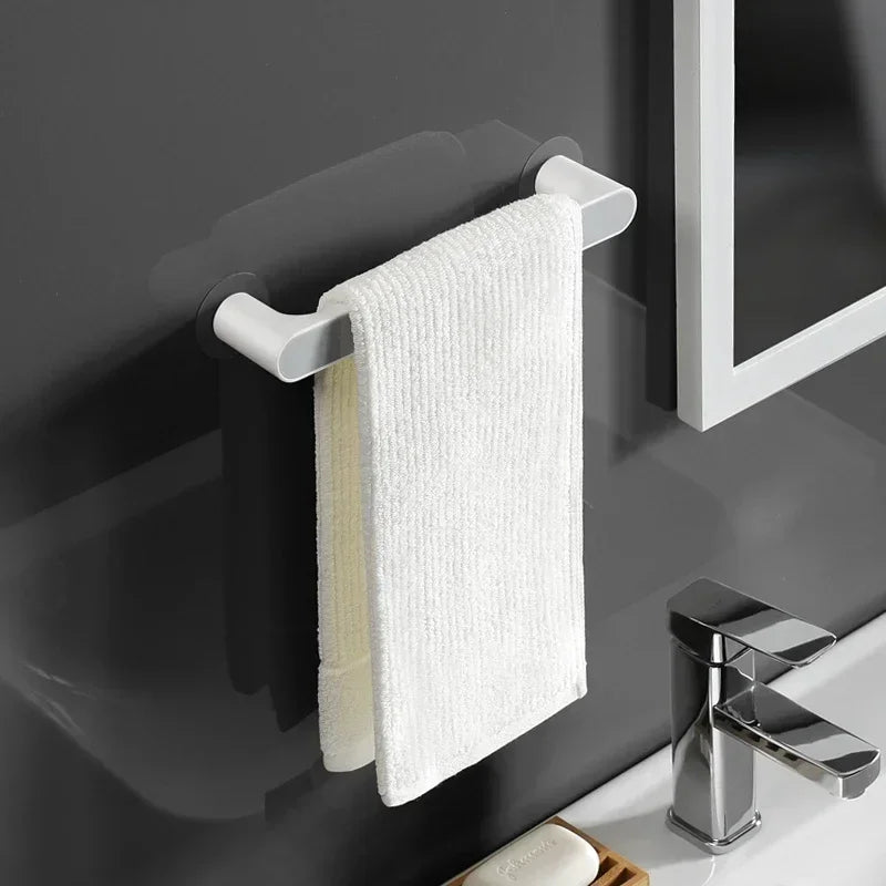 Self Adhesive Wall Mounted Towel Rack Bar Kitchen Organizer