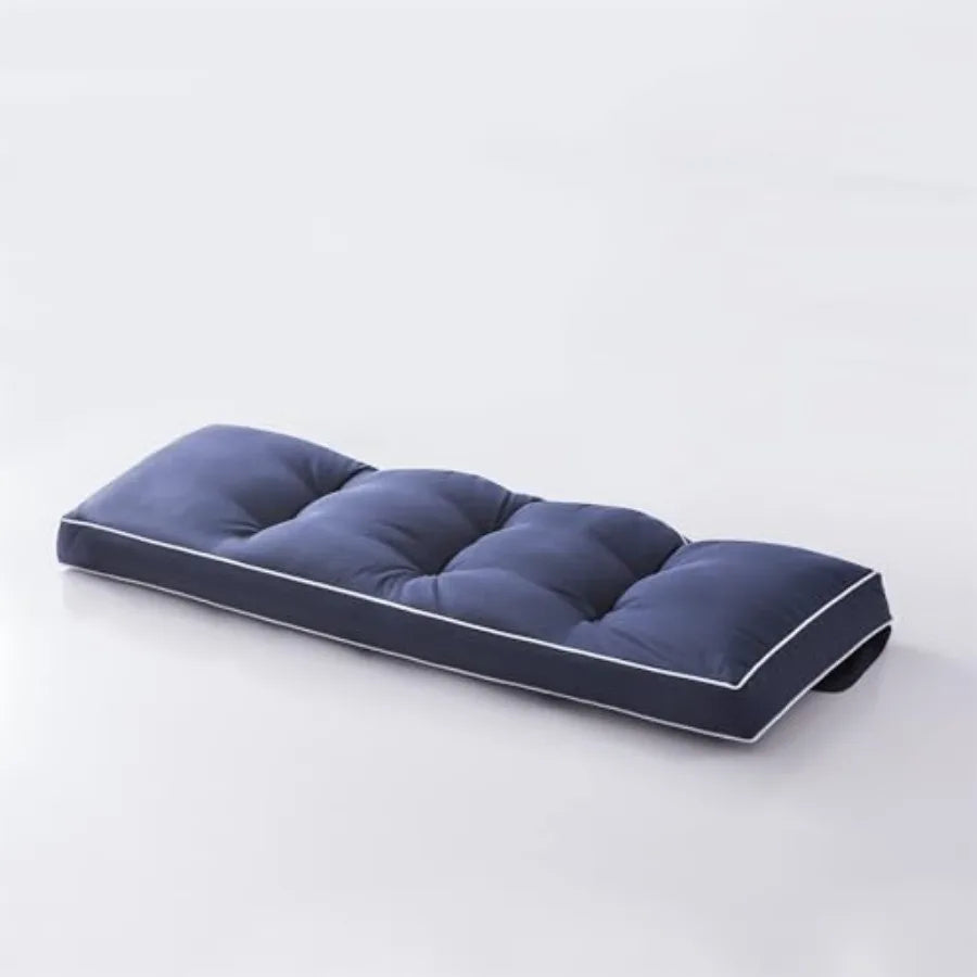 3 Seat 57 Inch Outdoor Porch Swing Cushions Water Resistant Tufted Replacement