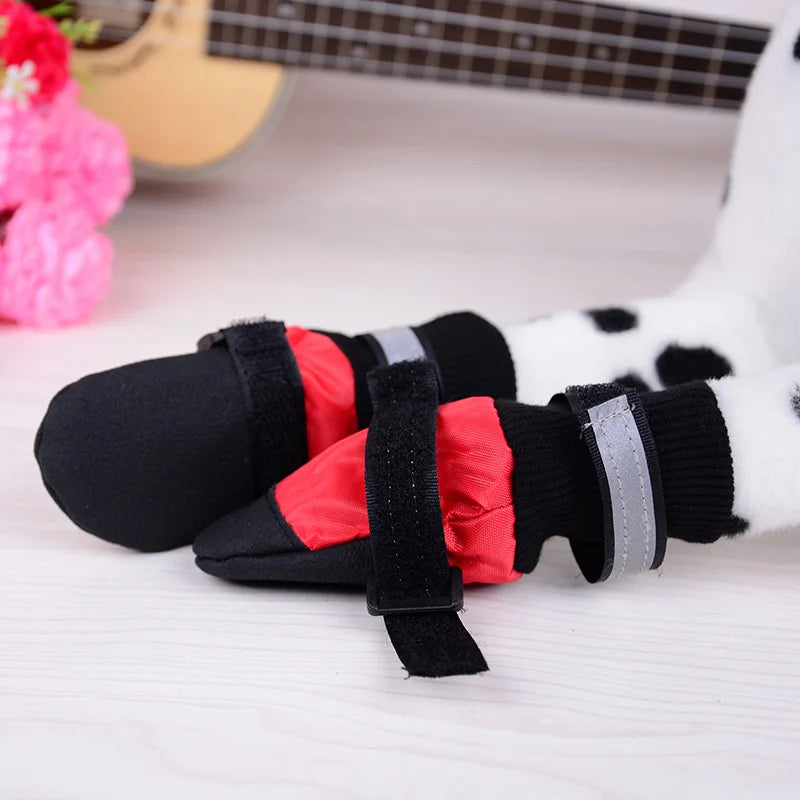 Waterproof Anti Slip Snow Boots For Large Dogs Camouflage Reflective