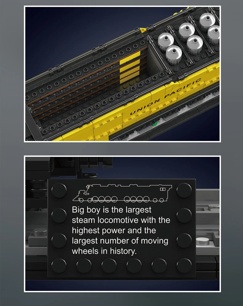 Mould King 12049 The Big Boy 4 8 8 4 Locomotive Building Block Set
