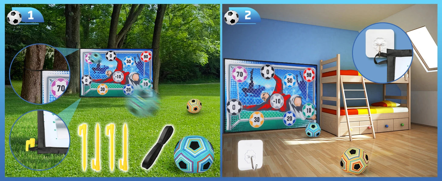 VATOS Football Game Set For Kids Indoor Outdoor Foldable