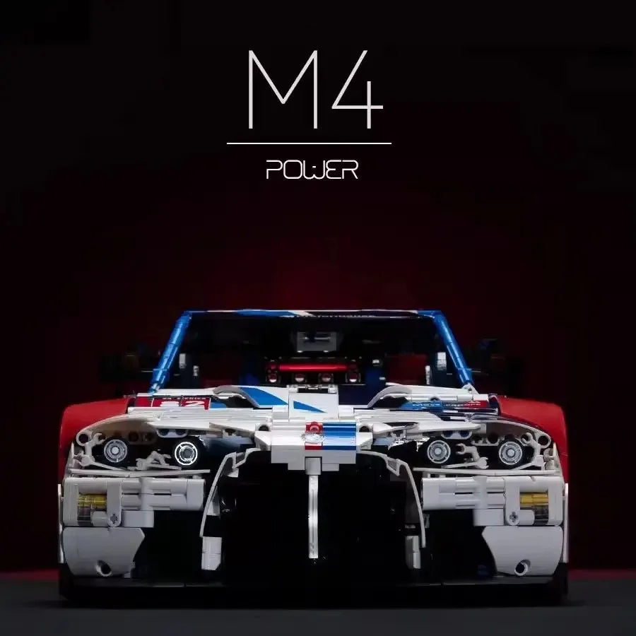 4556 Pieces MOC M4 Supercar Building Blocks Set 1 To 8 Classic Sports Car Model