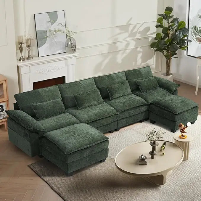Modular Sectional Sofa for Living Room Cloud Couch with USB