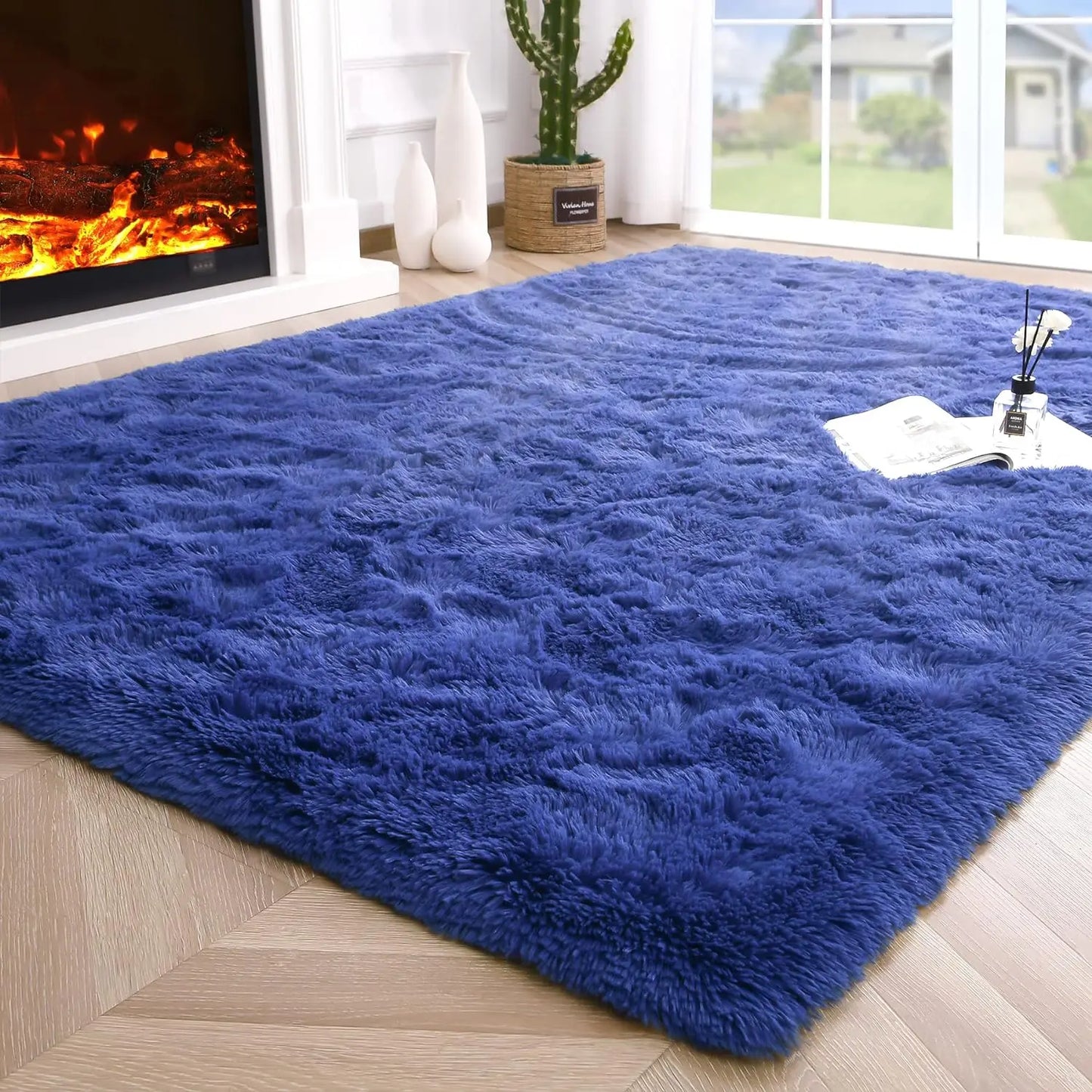 Fluffy Rugs for Bedroom Fuzzy Area Rugs for Living Room Soft Kids Carpet Non Slip for Hardwood Floors Room Decor