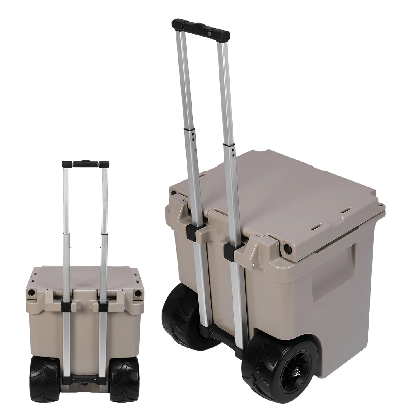 5L Insulated Hard Cooler With Wheels Rotomolded Leak Proof Latches For Beach