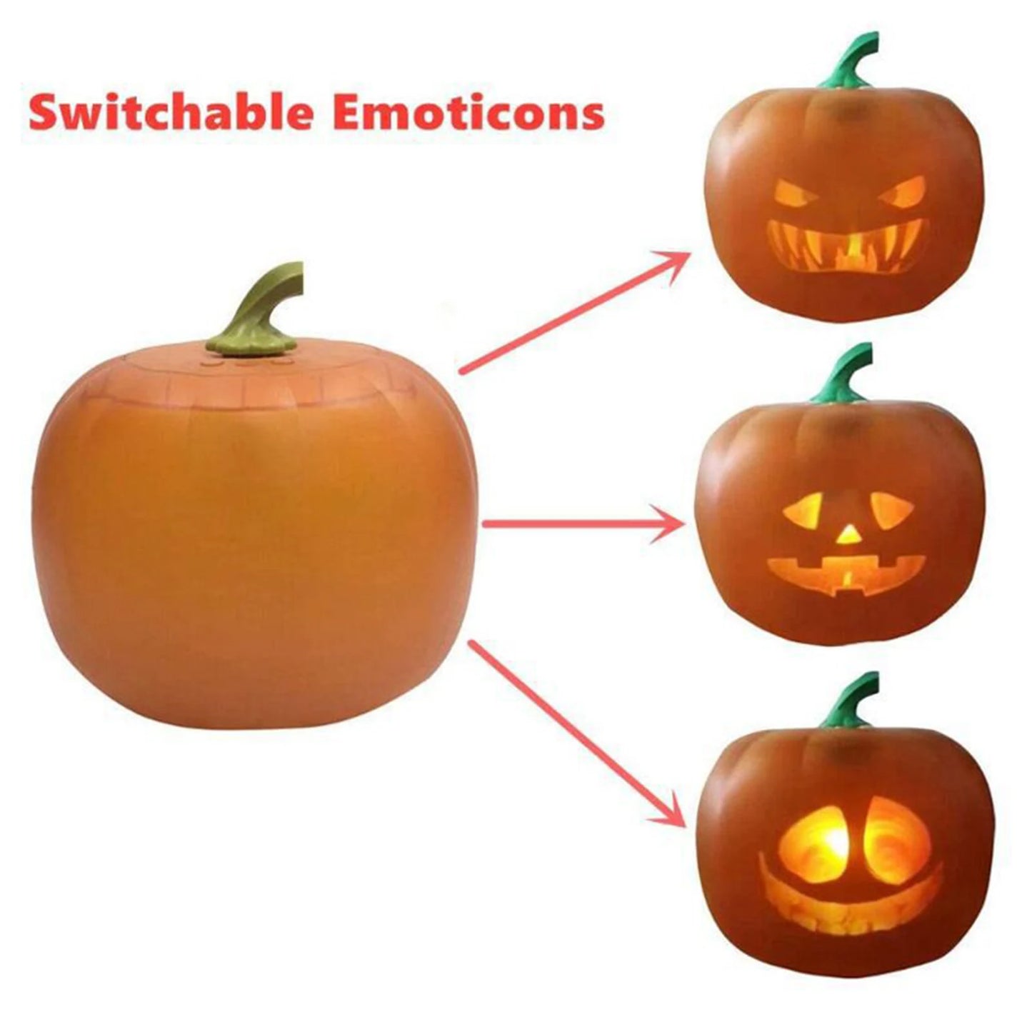 Halloween Singing Pumpkin With Built In Video Projector Speaker Animated Decor