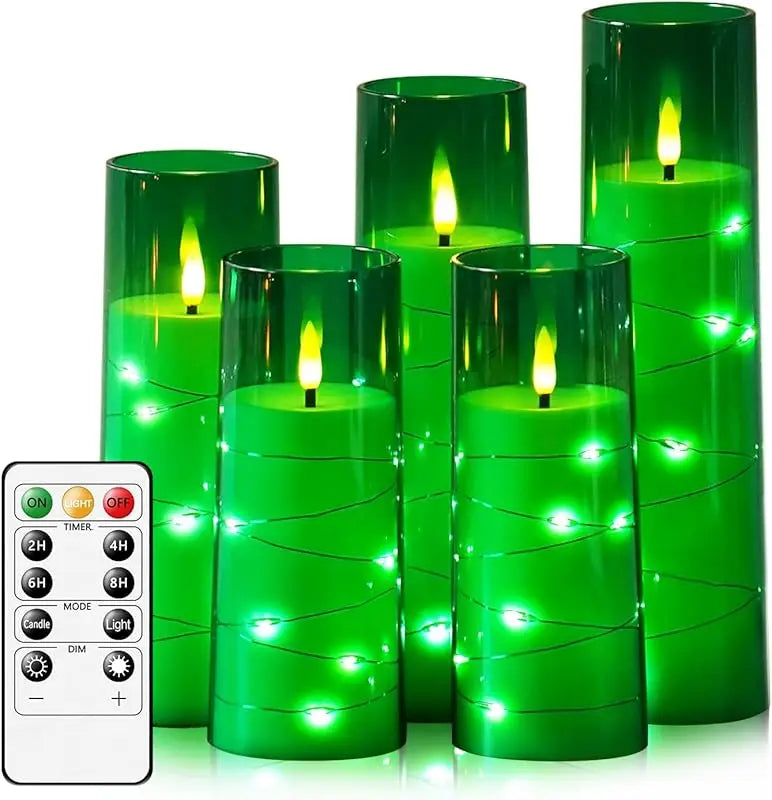 Five Pack Flameless LED Candles With Timer For Wedding