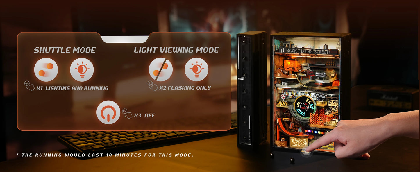 Robotime Rokr The Last City Marble Run 3D Puzzle Model Cyberpunk Gift