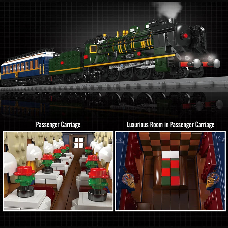 Mould King 12025 Motorized SNCF 231 Steam Locomotive Building Block Set