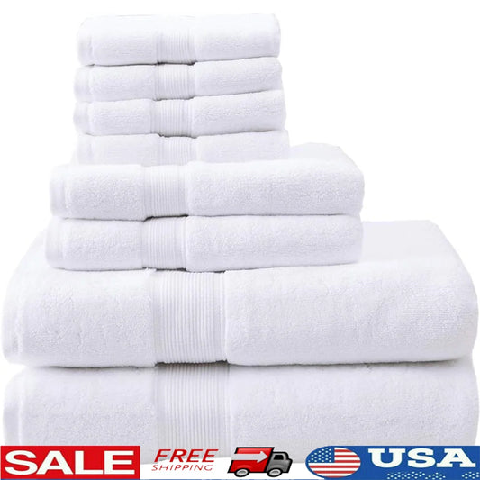 Luxurious 800GSM Cotton Towel Set Quick Dry Spa Quality