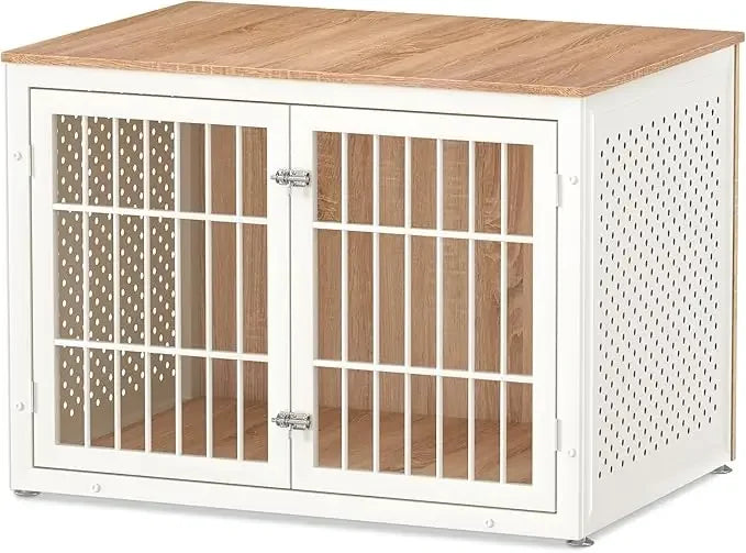 Heavy Duty Dog Crate Furniture For Large And Medium Dogs Enclosed Metal Kennel