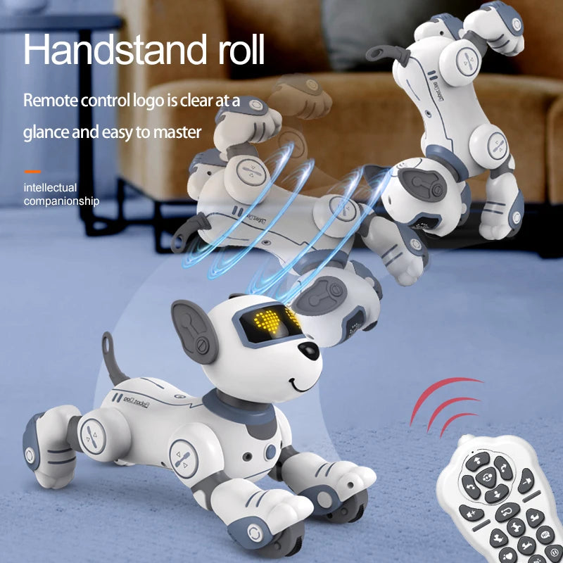 Funny RC Robot Dog Voice Command Toy With Music Song