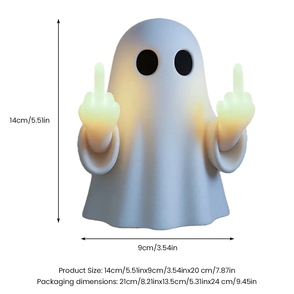 Halloween 3D LED Ghost Night Light Campfire Figurine Decor