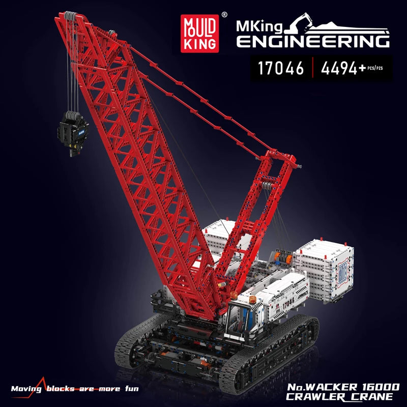 Mould King 17046 RC Crawler Crane Lego Compatible Building Block Truck