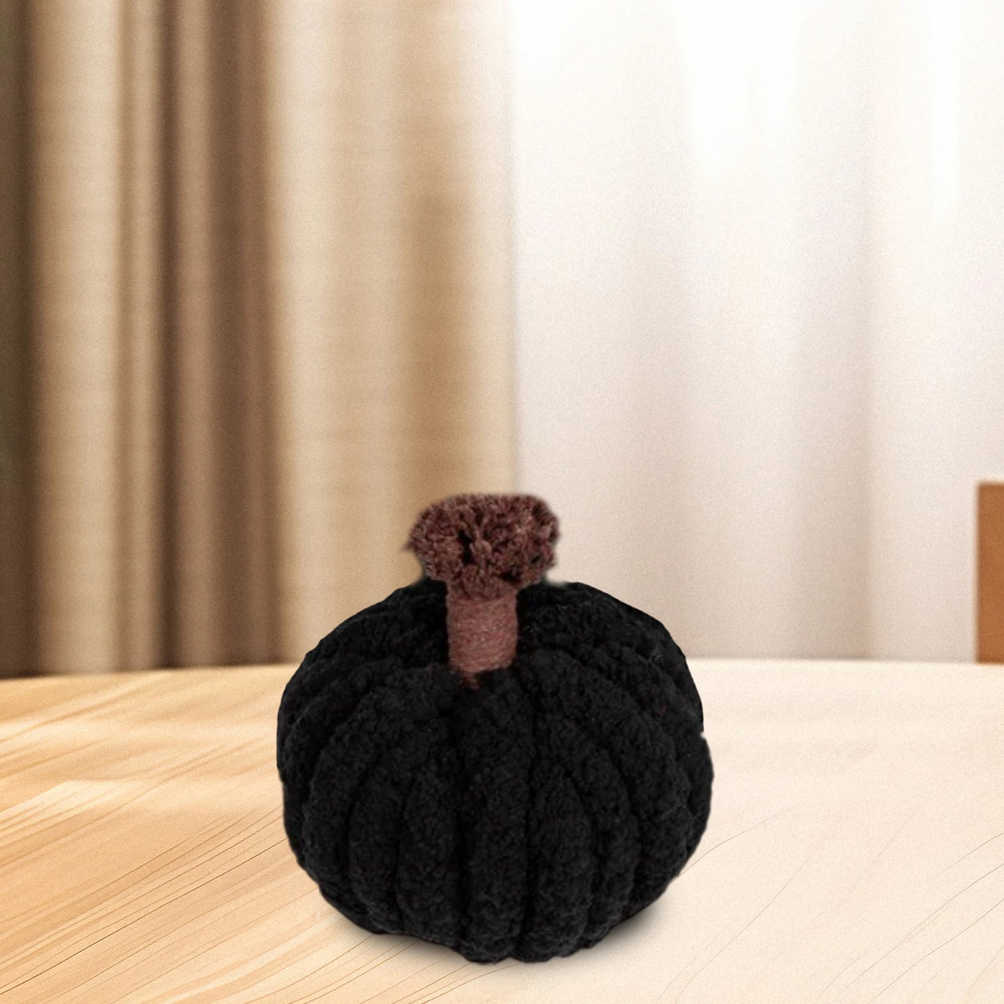 Handmade Halloween Plush Ghost Decoration Set of 3 Crocheted Ghosts in Purple Green and White for Spooky Home Decor