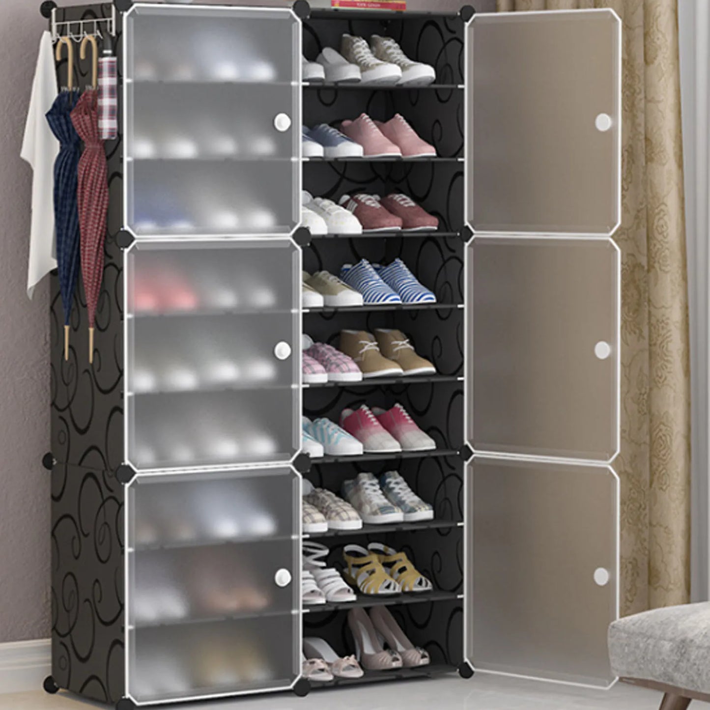 Vertical Shoe Rack Multi Layer Modern Space Saving Home