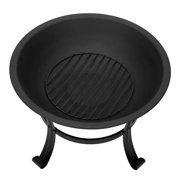 22 Inch Curved Feet Iron Brazier Wood Burning Fire Pit