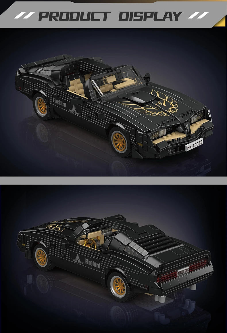 Mould King 10029 Firebird Vintage Car Building Block Set Compatible With Lego