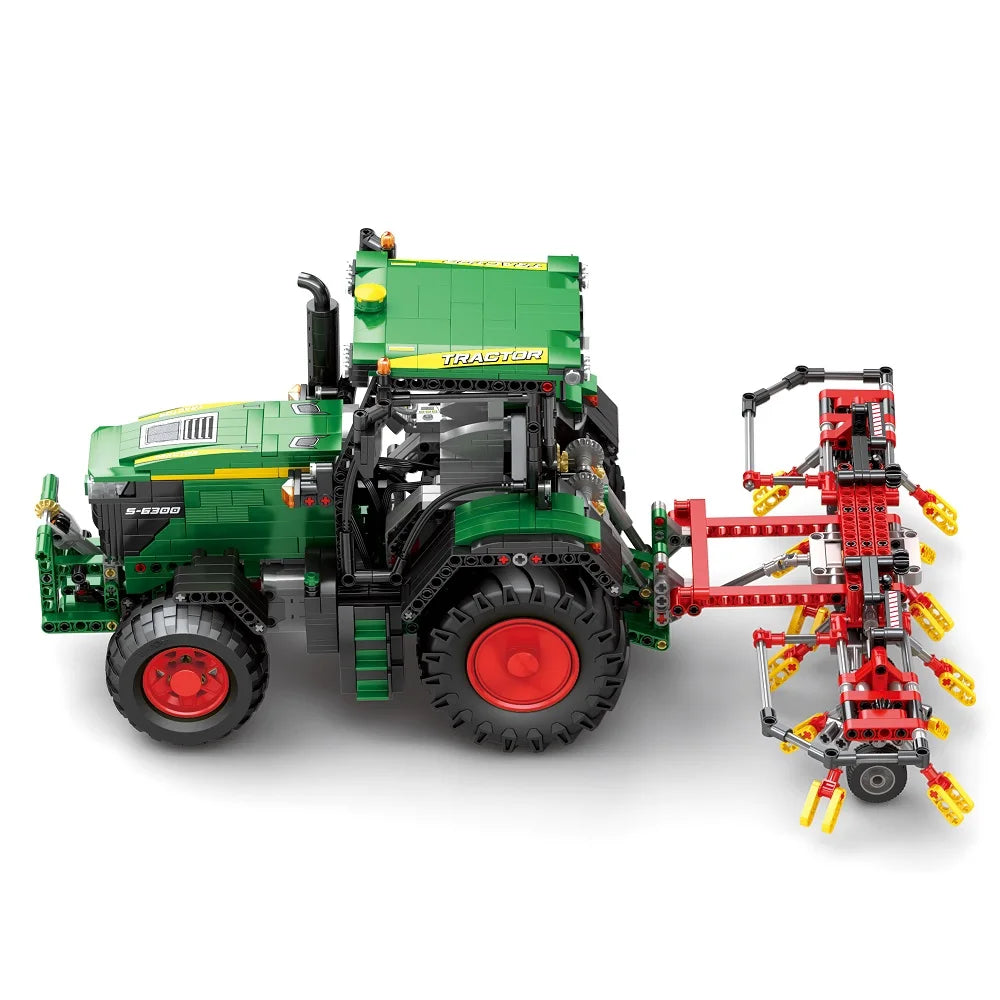 Farm Tractor Building Blocks Set 1828 Pieces Remote Control Toy Ages 14 And Up