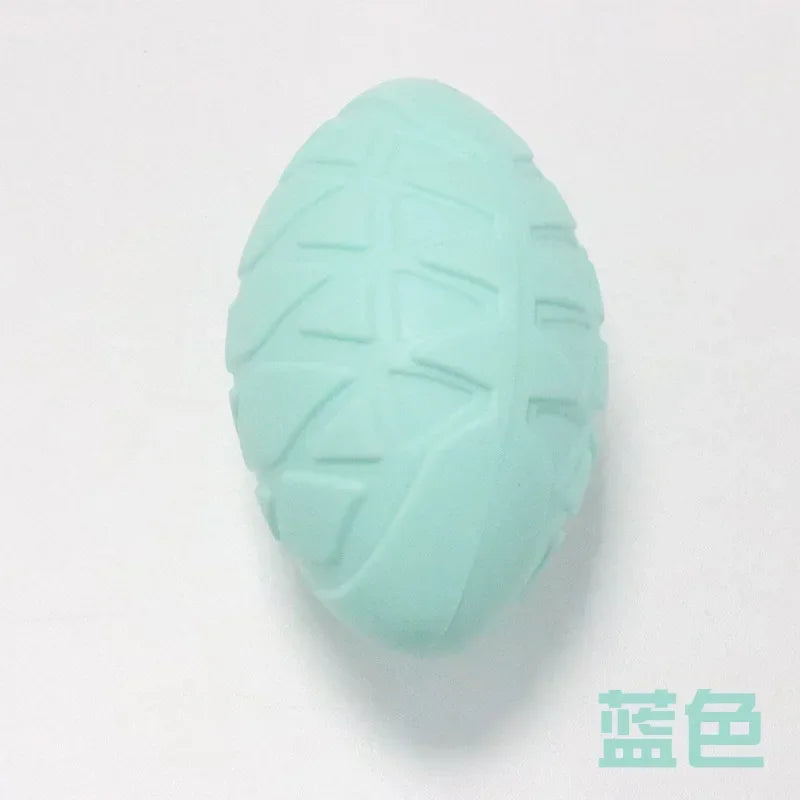 Natural Non Toxic Rubber Football Style Dog Ball Toy Chew