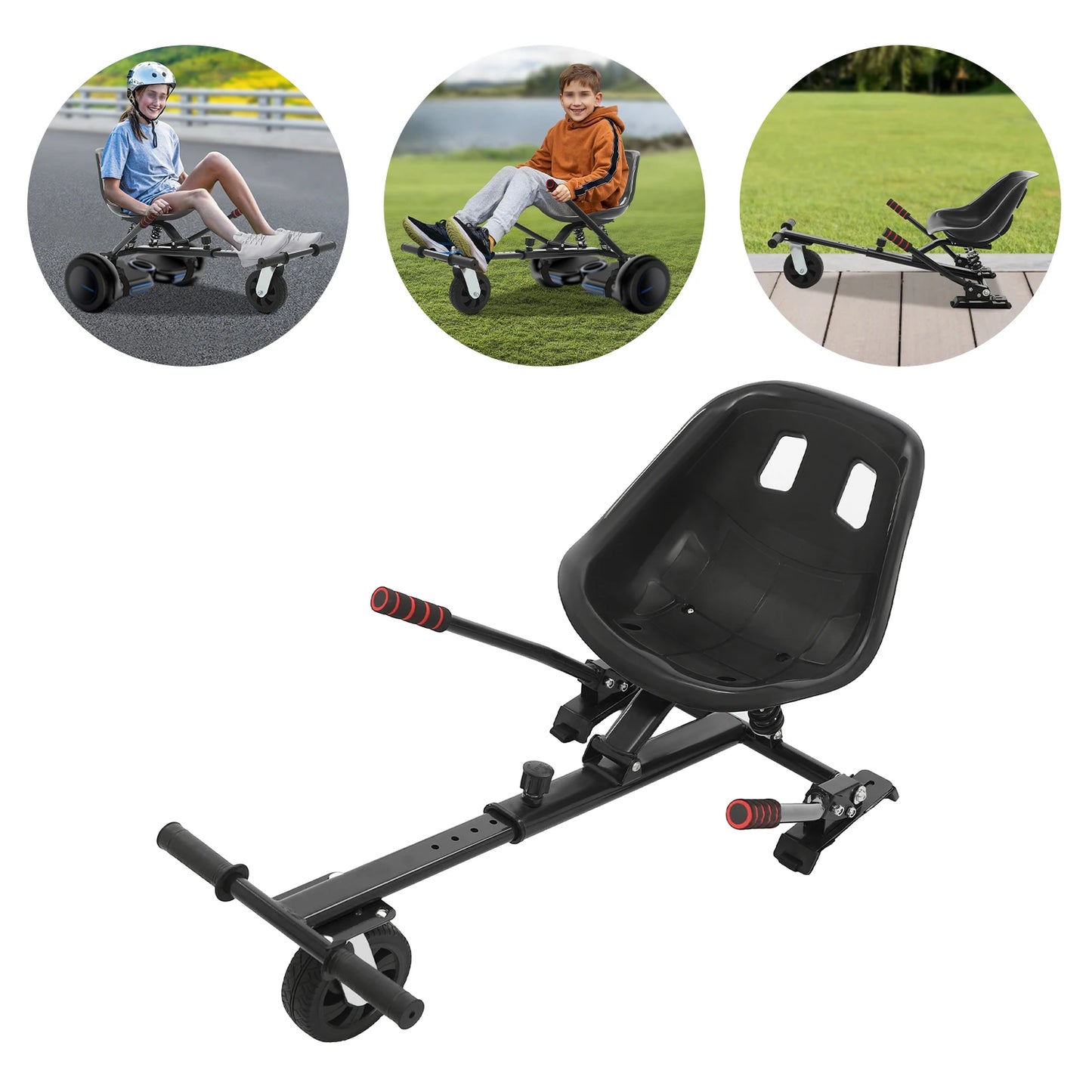Adjustable Hoverboard Seat Attachment For Balancing Scooter