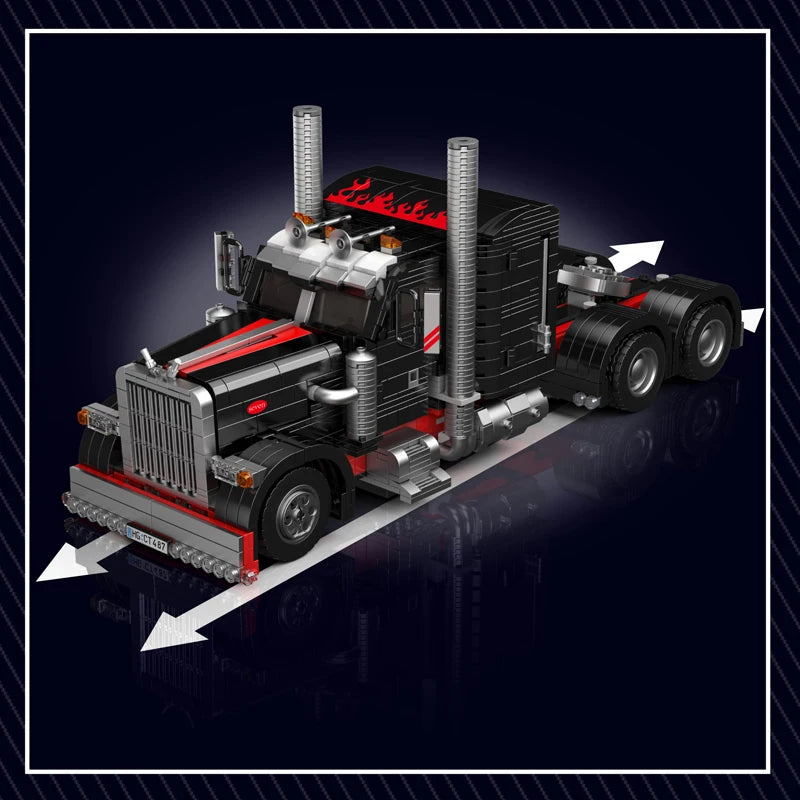 Mould King 10037 The American Truck Building Block Set Compatible With Lego