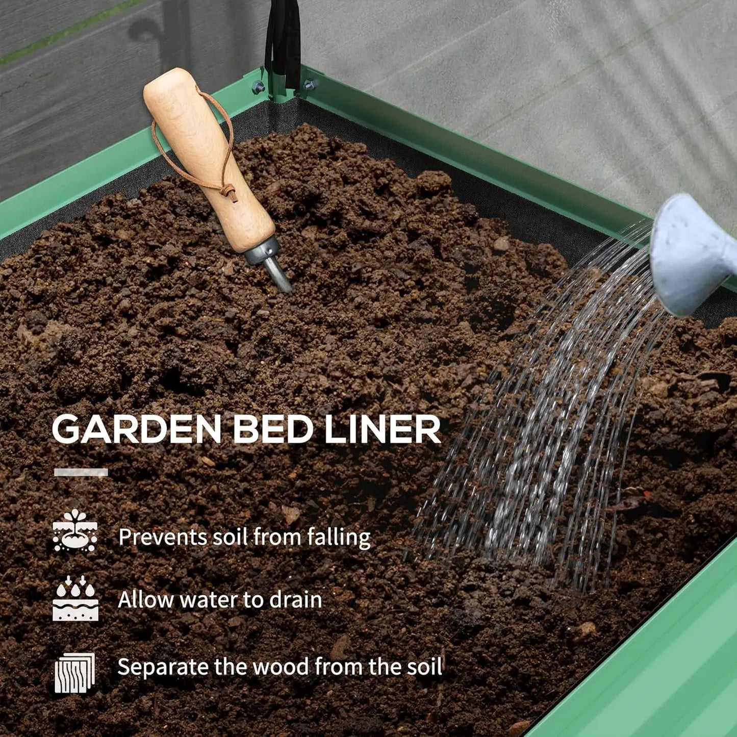 Raised Garden Bed With Cover And Storage Rectangular Planter Box With Legs