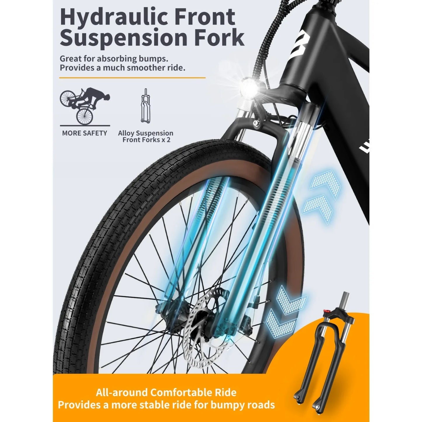 Luckeep C26 Adult E Bike 750W 48V 15Ah Removable Battery