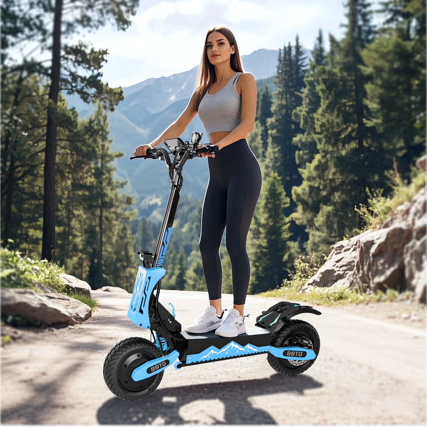 GT08 Electric Scooter 5600W Dual 60V 27Ah 46MPH Offroad