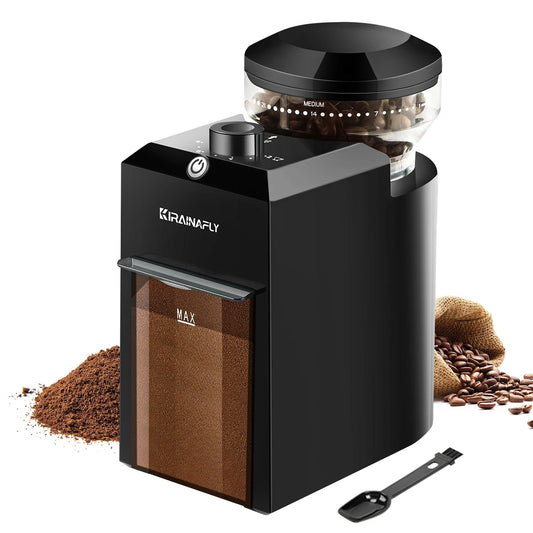 Electric Burr Mill Coffee Grinder Automatic Coffee Bean Grinding with 28 Grind Settings for Espresso French Press Drip 2 to 12 Cup