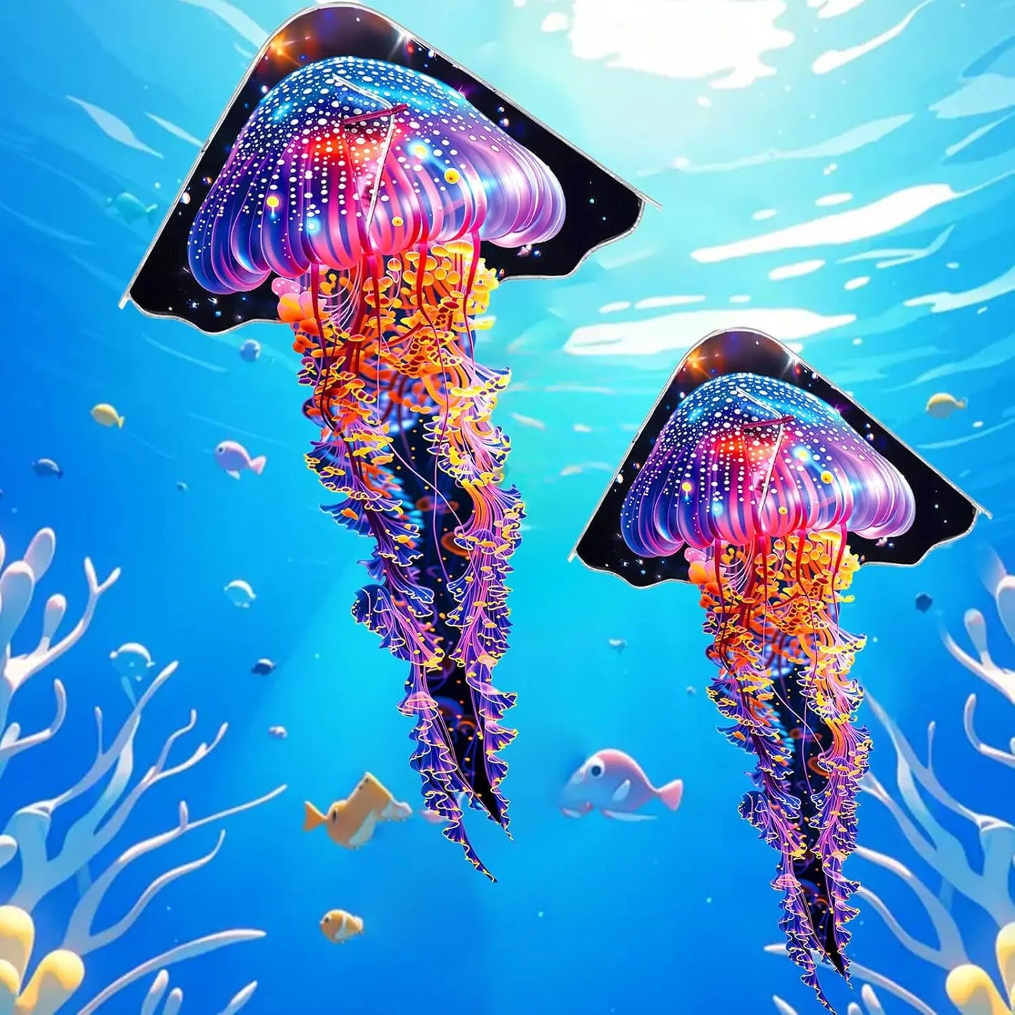 Octopus Kite for Beginners and Adults Easy to Fly Diamond Shape Outdoor Fun