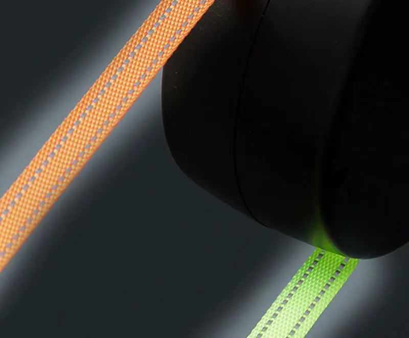 3In1 Double Head Retractable Dog Leash With Flashlight Poop Bag Dispenser