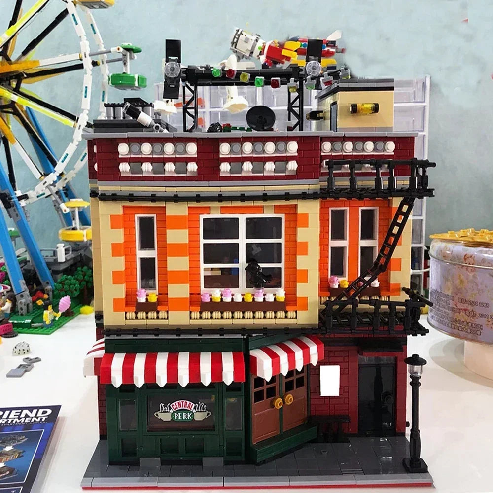 Big Bang Modular City Building Block Set Street View Coffee Shop 4335 Pieces