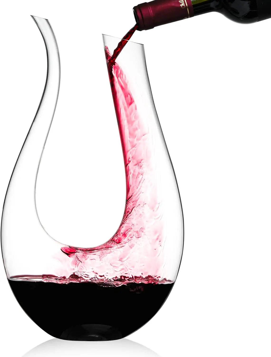 Galashield Lead Free Crystal Wine Decanter U Shape Aerator