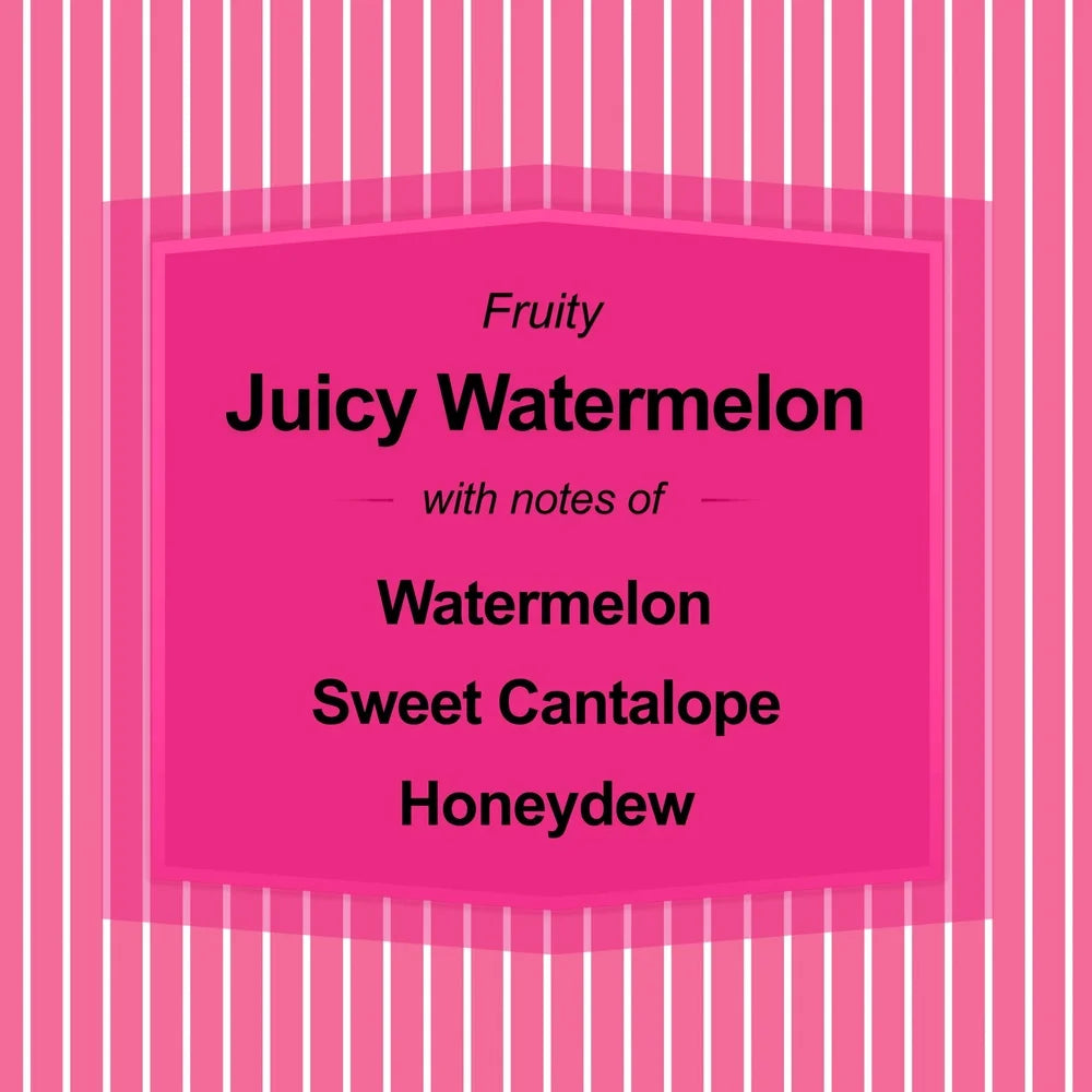 Juicy Watermelon Scented Candle 14 Oz 3 Wick Decorative Container 65 Hour Burn