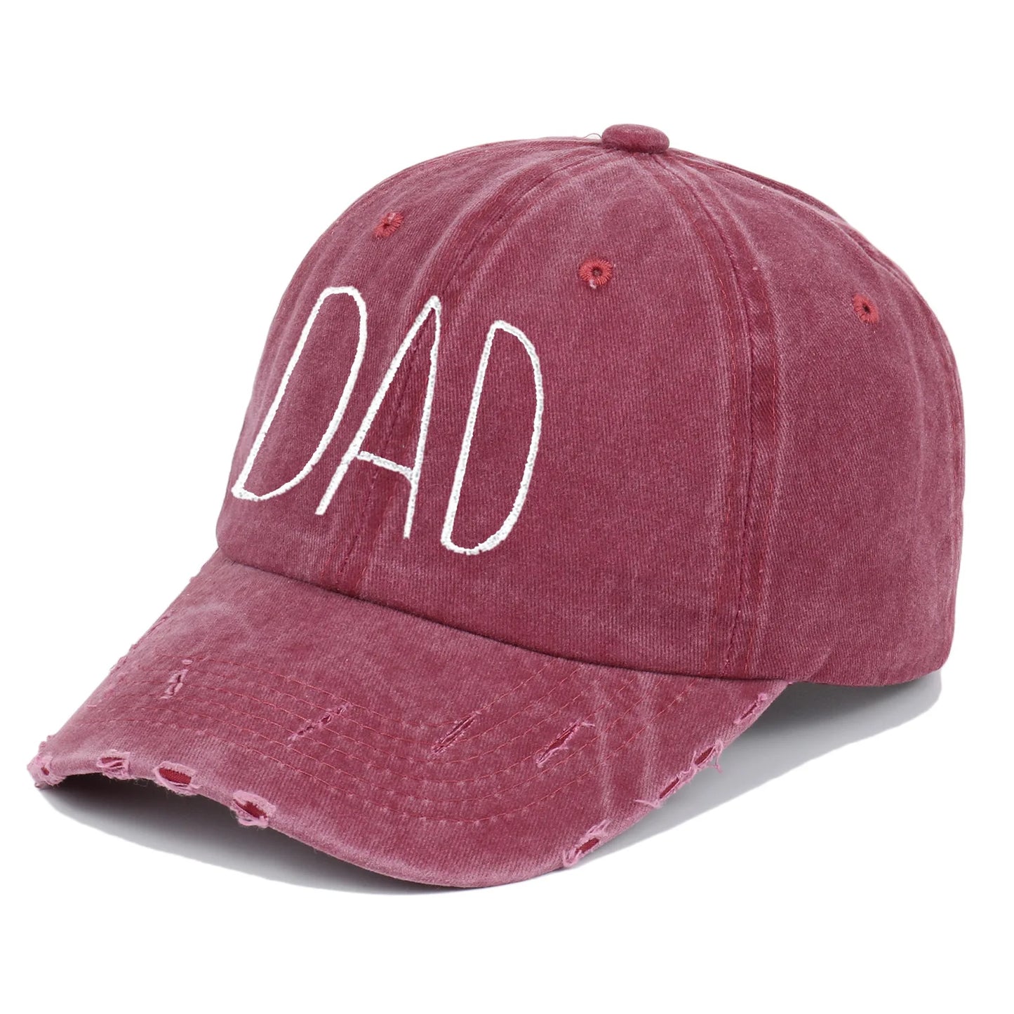 Embroidery Dog Mom Hat Cotton Washed Baseball Cap Unisex Outdoor Snapback Y2K