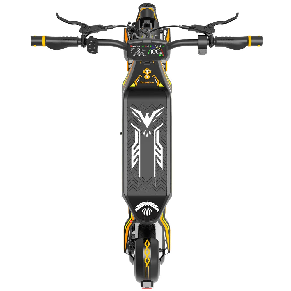 Dual Motor Electric Scooter 60V 4400W Hydraulic Brake Off Road 11 Inch Tires