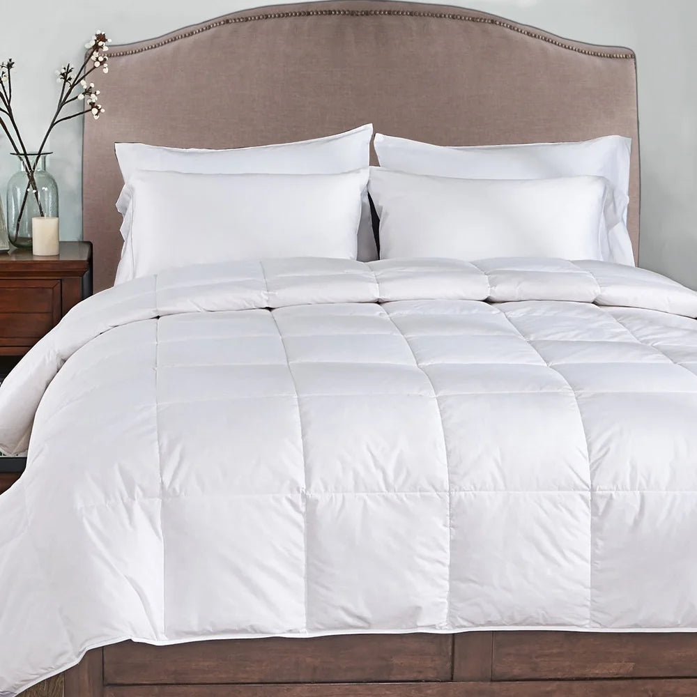 Lightweight King Comforter Nano Goose Down Cotton Bedding