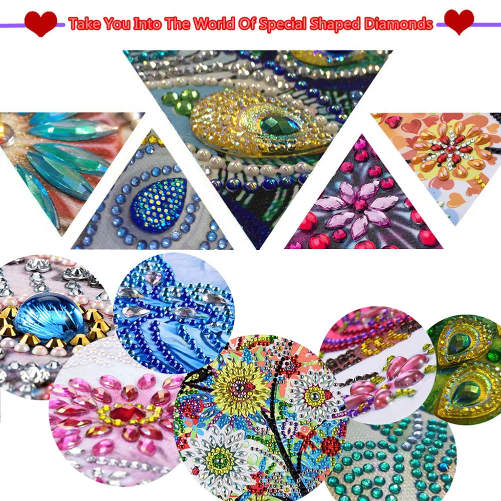 Christmas Diamond Art Wine Gift Bag Drawstring Bottle Cover