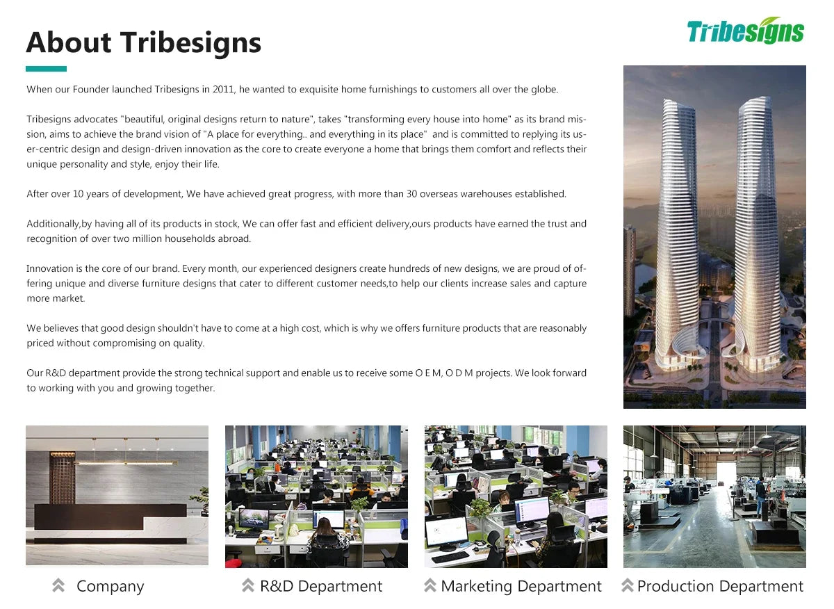 Tribesigns Office Desk 70.9 Inch Wooden Computer Desk