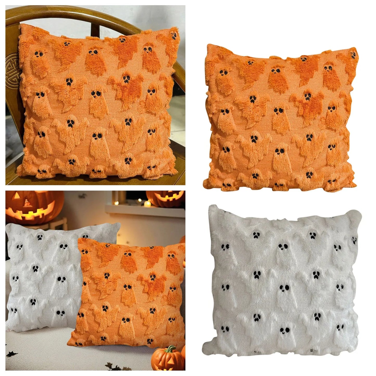 2025 Halloween Printed Square Pillowcase Pillow Cover