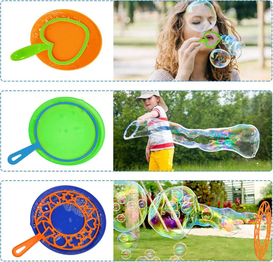 Bubble Wands Set With Tray Giant Bubble Maker For Kids And Adults