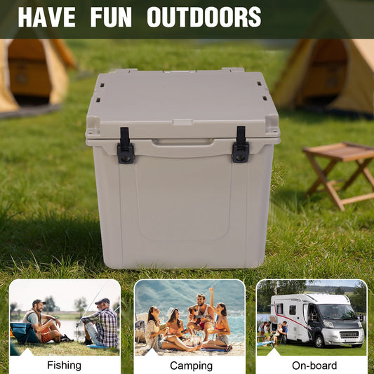 5L Insulated Hard Cooler With Wheels Rotomolded Leak Proof Latches For Beach